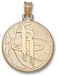 Houston Rockets Basketball 3/4" Charm/Pendant -14K/10K, Stainless Steel or Gold Plated