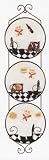 ITALIAN CHEF 3 Plates & Metal Wall Hanger NEW!