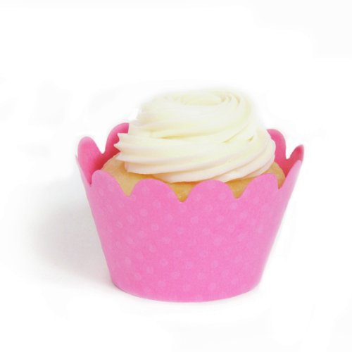 Dress My Cupcake Maya Mini Hollywood Pink Cupcake Wrappers, Set of 18