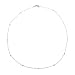 14k White or Yellow Gold Diamond Station Necklace, 17