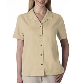 Buy Bill Blass Premium Ladies' Camp Shirt - Stone by A&E Designs