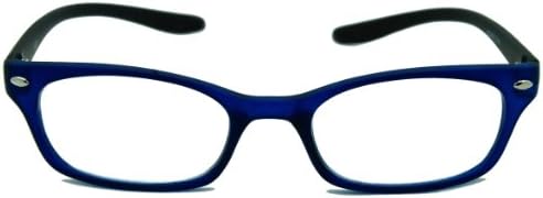 In Style Eyes® Rubber Neckin' II Lightweight Reading Glasses With Convenient Neck Hanging Flexible Frame/blue/1.75