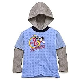 Disney Long-Sleeve Mickey Mouse Tee with Hood for Toddler Boys