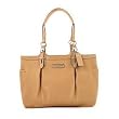 Coach Camel Tan Leather East West Gallery Tote Handbag 15147