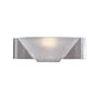 Minka Lavery Sunrise 5731-84 Small Glass 1 Light 100w (3"H x 10"W) Sconce Lighting in Brushed Nickel