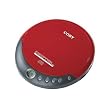Coby CX-CD109RED Personal CD Player with Stereo Headphones, Red