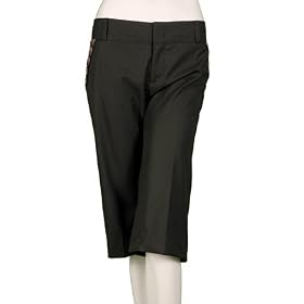 YA-YA Beaded Pocket Capri Pants in Black