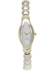 Titan Womens 2395BM01 Theme Raga Intricate Jewelry Inspired Crystal Two Tone Watch