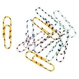 100 pack of Jumbo Vinyl Coated Paper Clips - Mult-colored