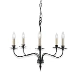 Royce Lighting RC2161/5BK/1 Coventry Five-Light Chandelier Black