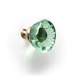 Light Green Glass Flower Drawer Knob