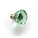 Light Green Glass Flower Drawer Knob