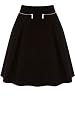 Crisp Black Cotton Skirt
