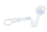 NUK 10256251 - Baby Blue Saugerband Duo mit Clip zur sicheren Befestigung des Schnullers an Baby's Kleidung