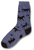 For Bare Feet Dog Silhouette Socks