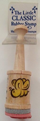 Bee Wood Mounted Peg Rubber Stamp (9180)