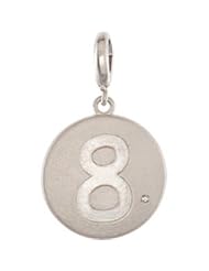 Numeric Disc Charm with Accent Pendant 8 85542