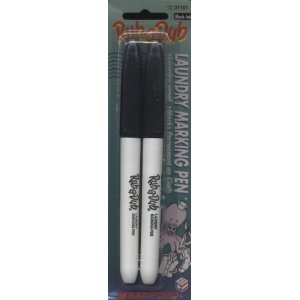 Sharpie Rub-a Dub Laundry Markers Black, 2pk