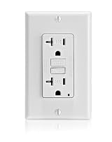 20 Amp, SmartlockPro Slim GFCI Tamper-Resistant Receptacle with LED Indicator, 20-Amp