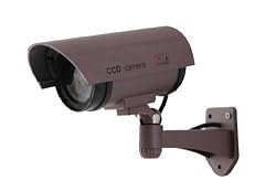 Outdoor Fake/Dummy Security Camera with Blinking Light (Color: Dark Grey with hues of Purple)