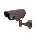 Outdoor Fake/Dummy Security Camera with Blinking Light (Color: Dark Grey with hues of Purple)