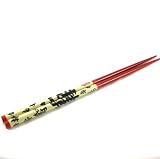 from Typhoon Red Japanese Chopsticks with Kanji Caligraphy