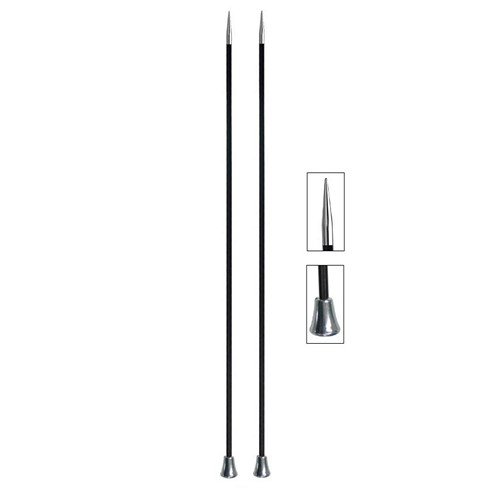 Knitter's Pride Bundle: Karbonz Single Point 10-inch (25cm) Knitting Needles; Size US 4 (3.50mm) + 1 Artsiga Crafts Accessory Item 110247