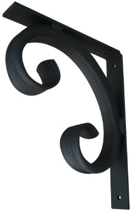 Shoreline Decorative 7"DX10"L Heavy Duty 1" Standard "C" Shelf Bracket for Granite or Other Interior/Exterior Angle Support Use-Old Copper