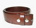 BELTMASTERS&reg; MENS/WOMENS BROWN LEATHER BELT FOR BUCKLES 30" TO 48"