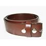 BELTMASTERS� MENS/WOMENS BROWN LEATHER BELT FOR BUCKLES 30" TO 48"