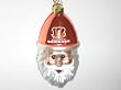 CINCINNATI BENGALS Blown Glass Smiling Santa Cap CHRISTMAS ORNAMENT (3.5" tall & 2" wide)
