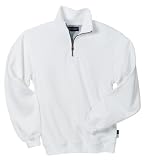 Sport-Tek 1/4 Zip Sweatshirt, White, Large