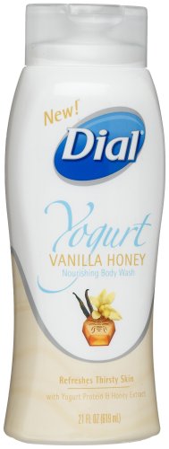 Dial Nourishg Body Wash, Yogurt & Vanilla Honey, 21-Ounce Bottles (Pack of 3)