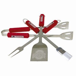 Ohio State 4 Piece BBQ Set
