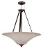 Nuvo Lighting 60/2443 Viceroy 4-Light Large Pendant with Burnt Sienna Glass, Golden Umber