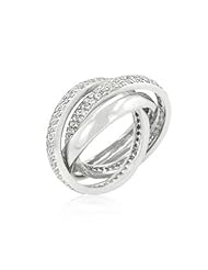 Eternity Band Triplet with Clear Cubic Zirconia Ring