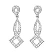 Sterling Silver CZ Fashion Earrings