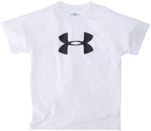 Under Armour Kinder T-Shirt Boys Big Logo Tech T, white, 152 Preisvergleich