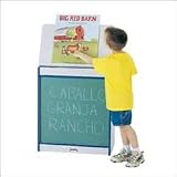 RAINBOW ACCENTS BIG BOOK EASEL CHALKBOARD FRONT BLUE