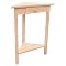 Unfinished Corner Accent Table
