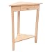 Unfinished Corner Accent Table