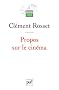 Propos sur le cin�ma