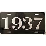 1937 YEAR LICENSE PLATE 
