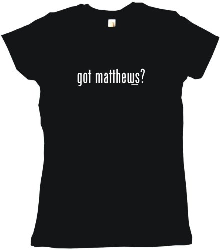 got matthews? Women's Tee Shirt Large-Pink Babydoll (petite fit)