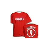 Nike Mens Homme Red Rooney England T shirt Size Medium