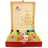 Wissotzky Mahogany 9 Flavors Tea Chest Gift Box / 90 Assorted Teas