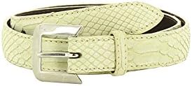PAOLO VITALE MEN'S 2008912O BEIGE PYTHON SKIN BELT