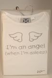 I'm an angel when I'm asleep White 12-18 months romper sleepsuit
