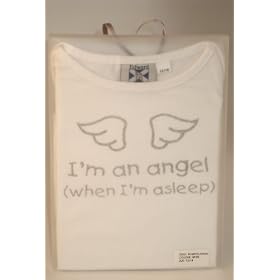 I'm an angel when I'm asleep White 12-18 months romper sleepsuit