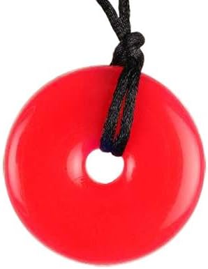 Smart Mom Teething Bling Nicklace - Candy Apple Red